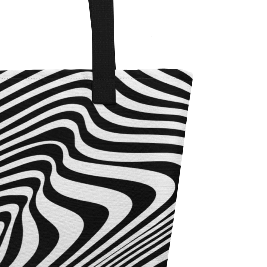 optic illusion Large Tote Bag for elegant ladies moms daughters friends product image (9)