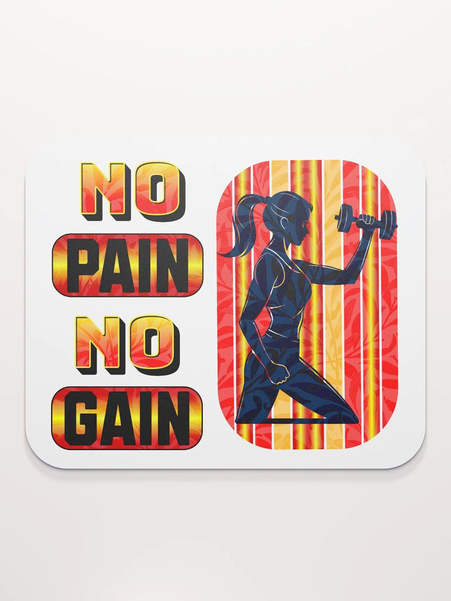 No Pain No Gain Mouse Pad product image (1)