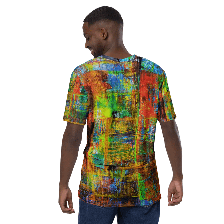 original artwork by b.reters, abstract squeegee technique printed on tshirt product image (12)