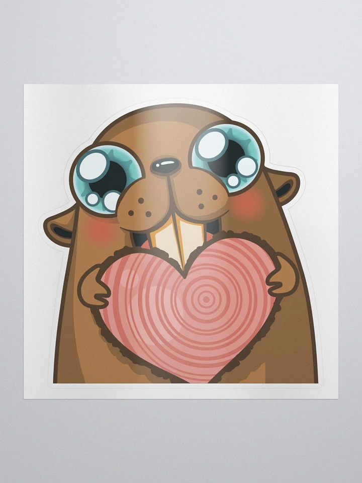 Beaver Love Sticker product image (1)
