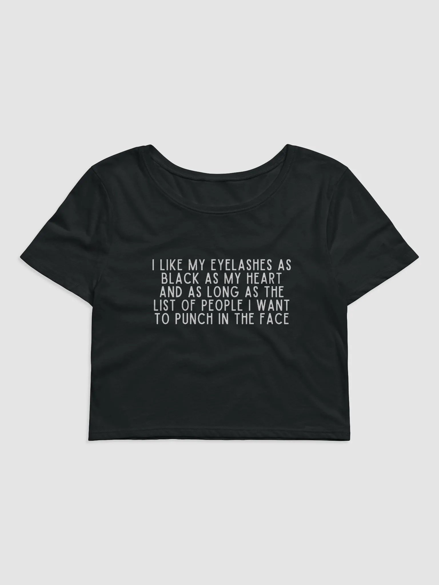 I Like My Eyelashes Crop Tee product image (1)