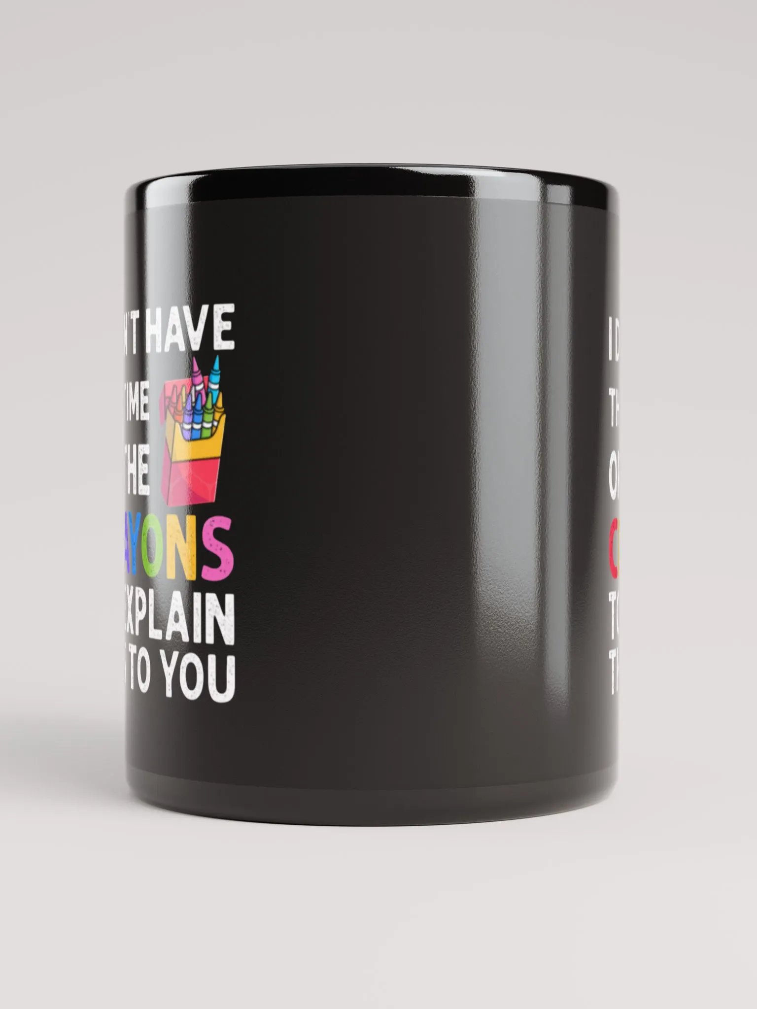 Crayons Black Glossy Mug (11oz or 15oz) product image (5)