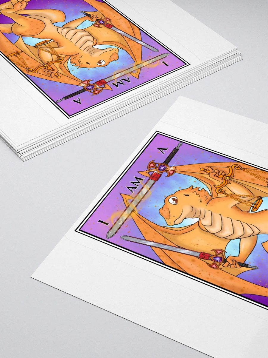 Day of the Dragon "Justice" Tarot Card Sticker product image (12)