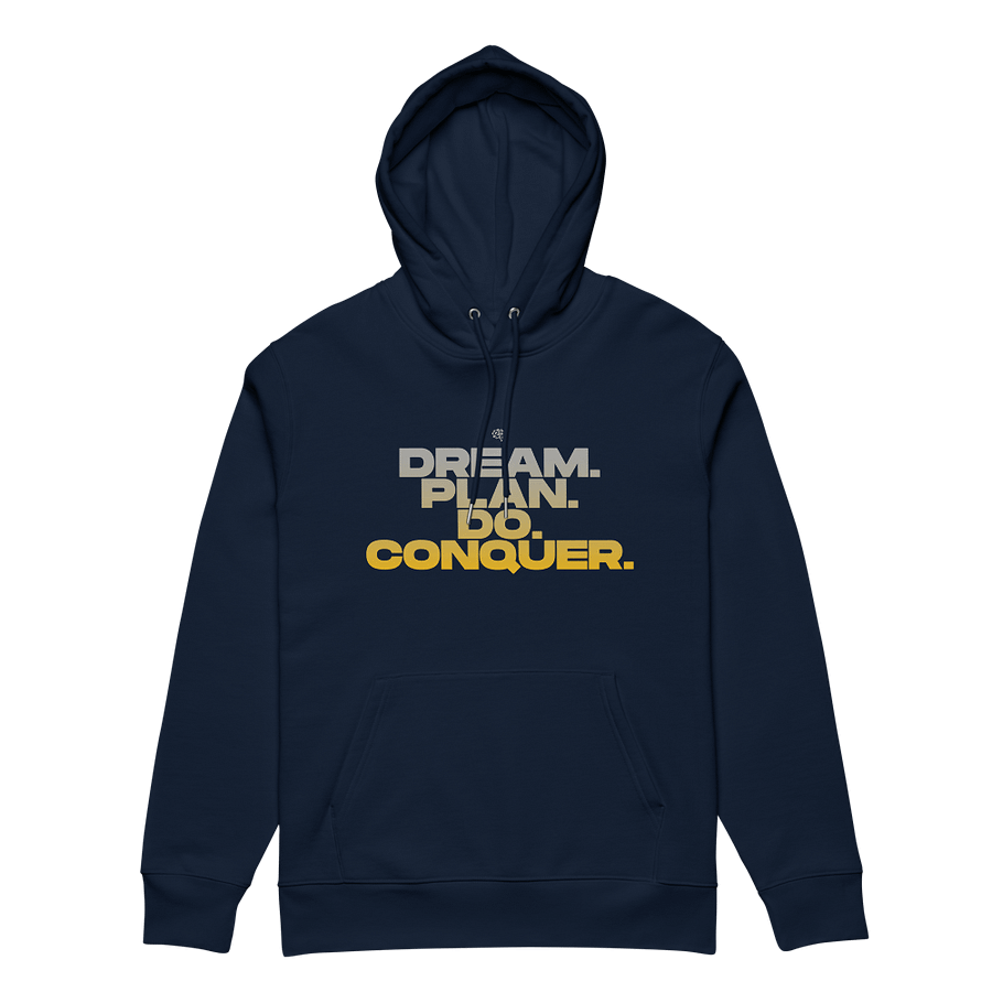 DREAM PLAN DO CONQUER UNISEX ORGANIC HOODIE product image (12)