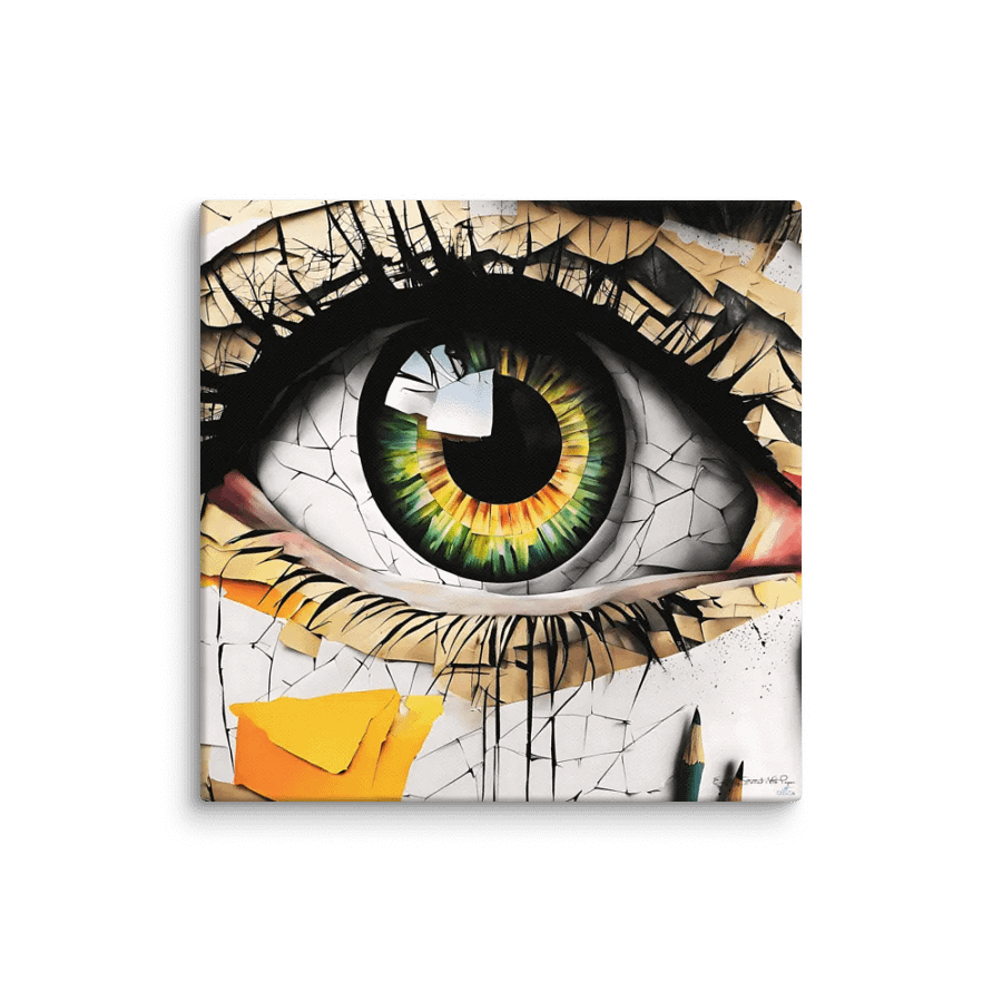 Paper Collection | Depths of the Eye | Canvas Art Painting product image (6)