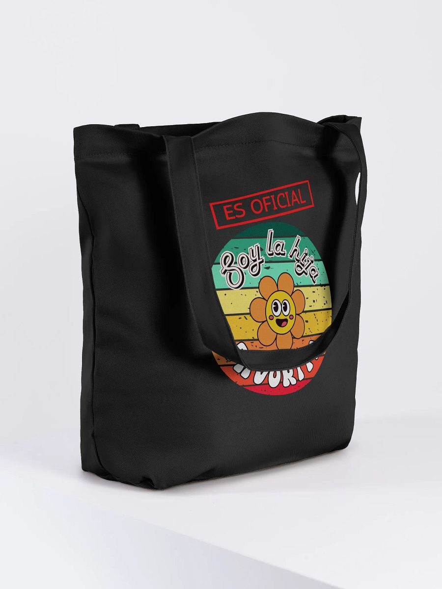 Retro Daughter´s Tote Bag Design Es oficial soy la hija favorita product image (8)