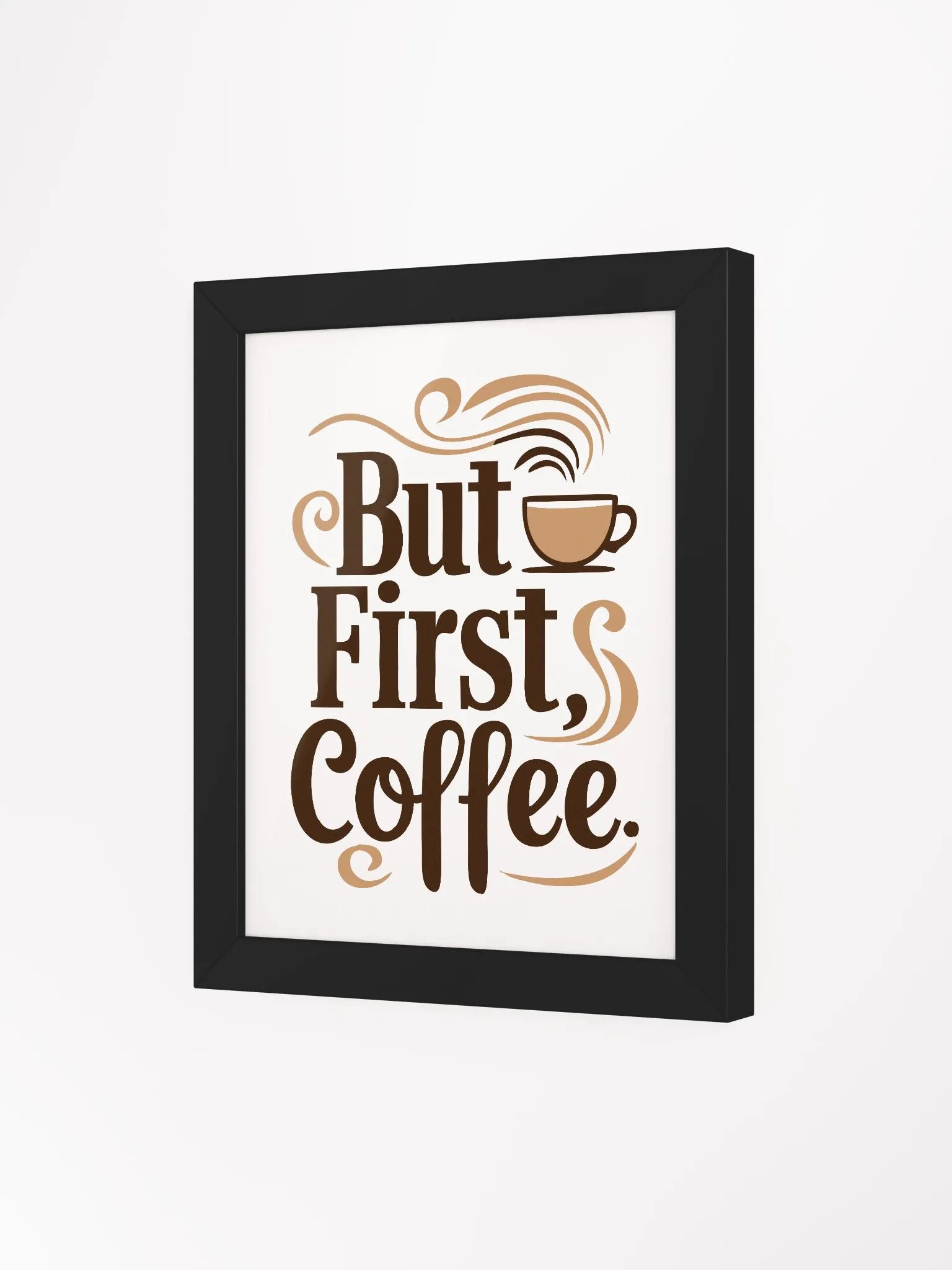Stylish ‘But First, Coffee’ Framed Poster for Kitchen Decor product image (66)