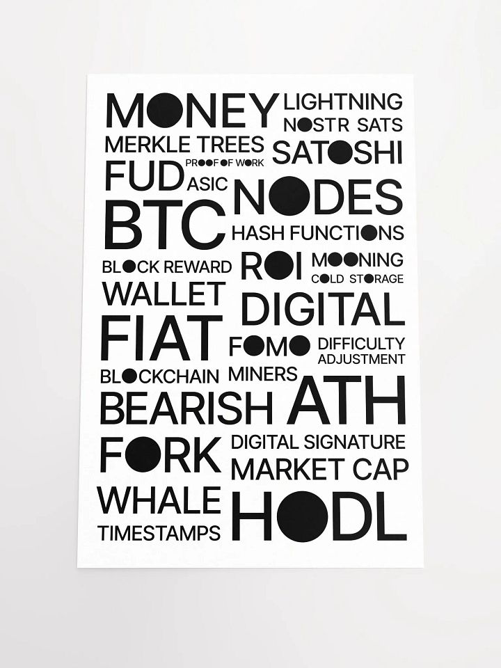 Bitcoin Universe Poster product image (1)