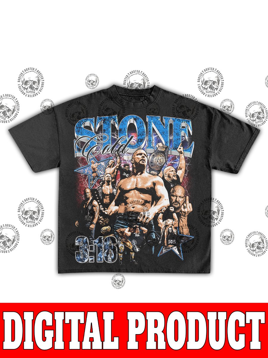 Stone Cold Steve Austin "Austin 3:16" WWE Hall of Fame Texas Rattlesnake Vintage Wrestling Bootleg Graphic product image (1)