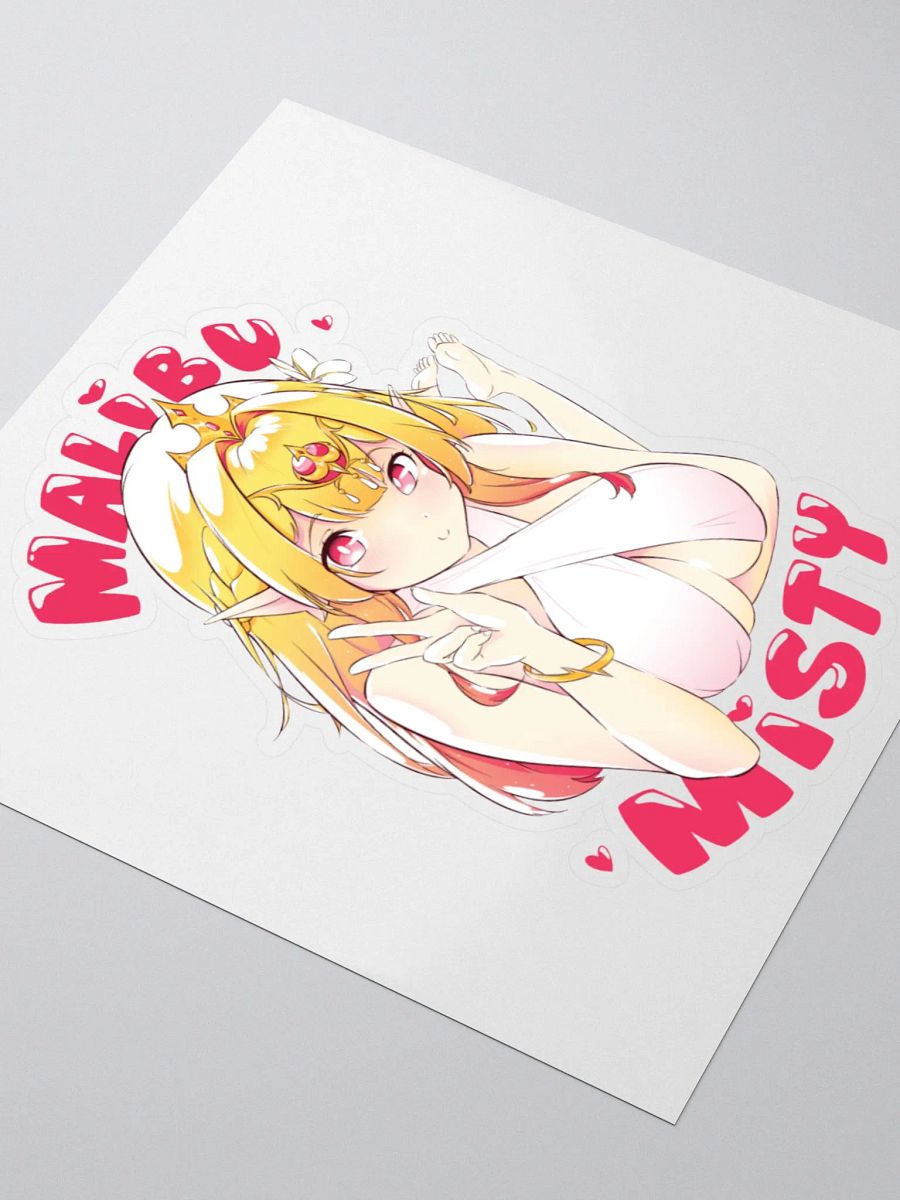 3x3 Malibu Misty Kiss Cut Stickers product image (3)