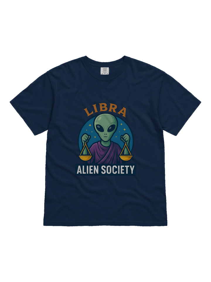 Libra Alien Society Scales of Justice T-Shirt product image (7)