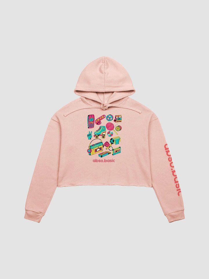 Retro Vibes Illustrated Crop Hoodie product image (6)