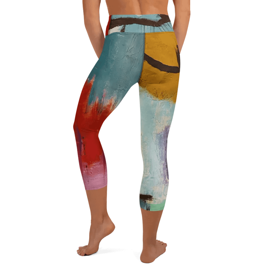 original artwork printed on yoga leggings, workout with style product image (6)