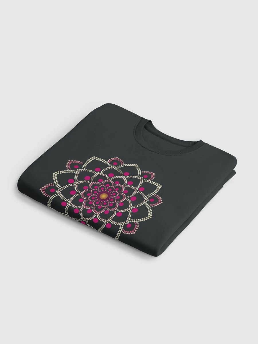 Simple Pink Mandala Unisex Eco Sweatshirt product image (4)
