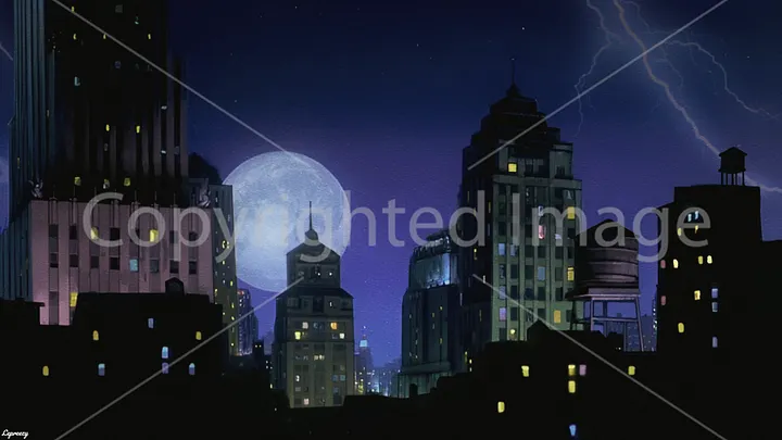 Lepreezy's Illustration Digital Wallpaper (1950's Rainy City Night) product image (1)