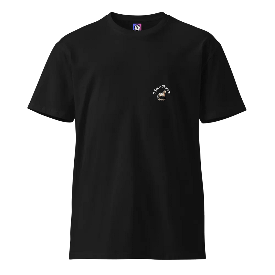 I Love Horses 001 Unisex Premium Tee Dark Colours product image (9)