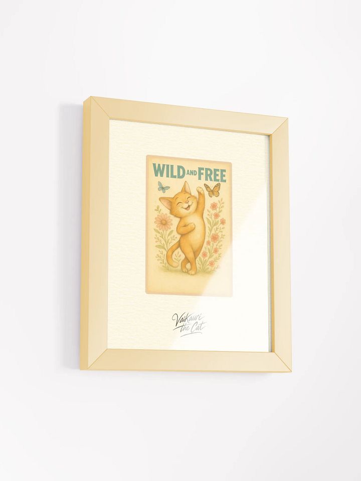 Wild and Free: Vaikauri the Cat Framed Artprint product image (4)