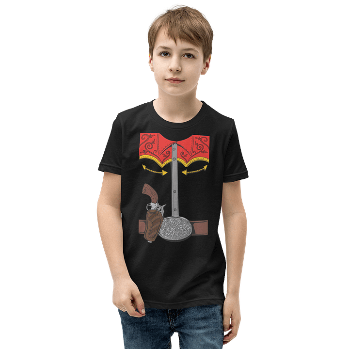 Cowboy Halloween Costume Funny T-Shirt For Kids product image (1)