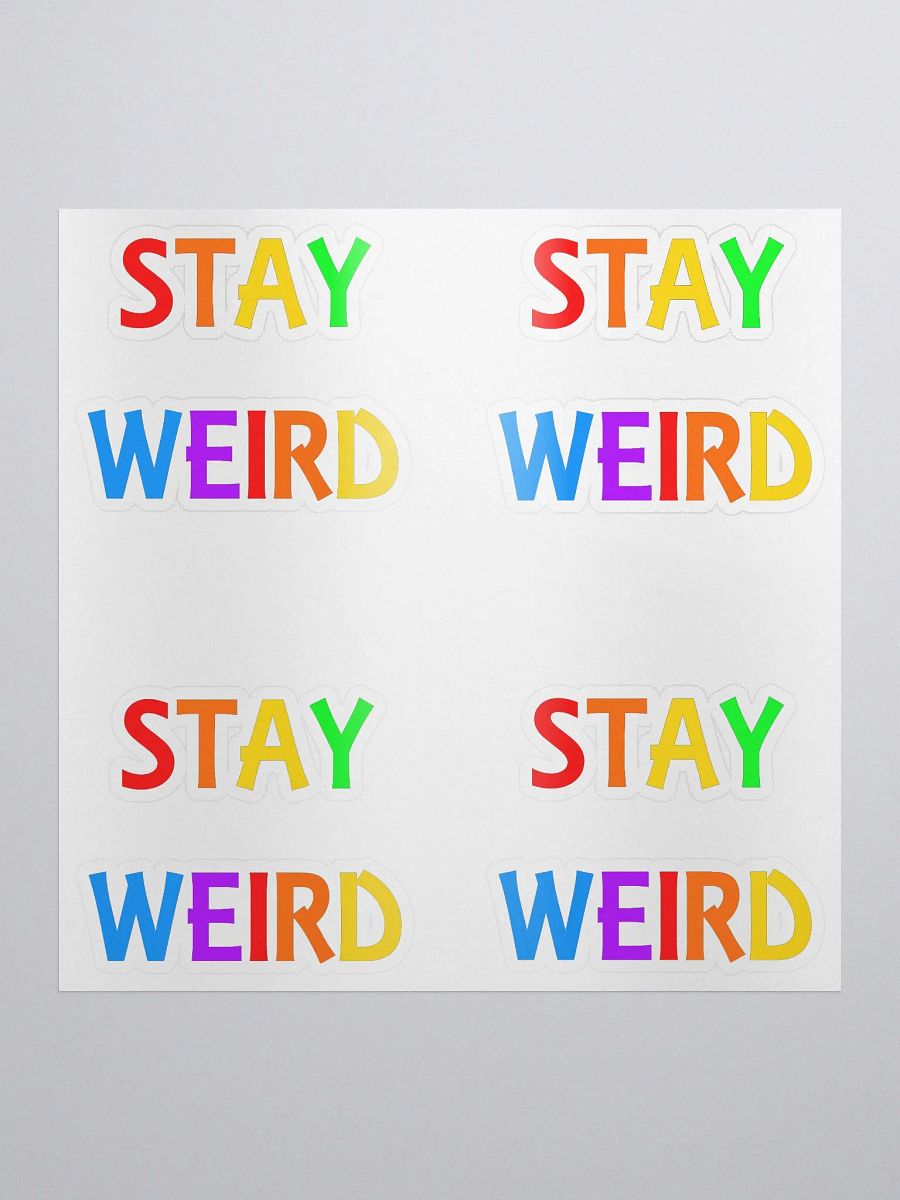 Stay Weird Rainbow - Kiss Cut Stickers product image (2)
