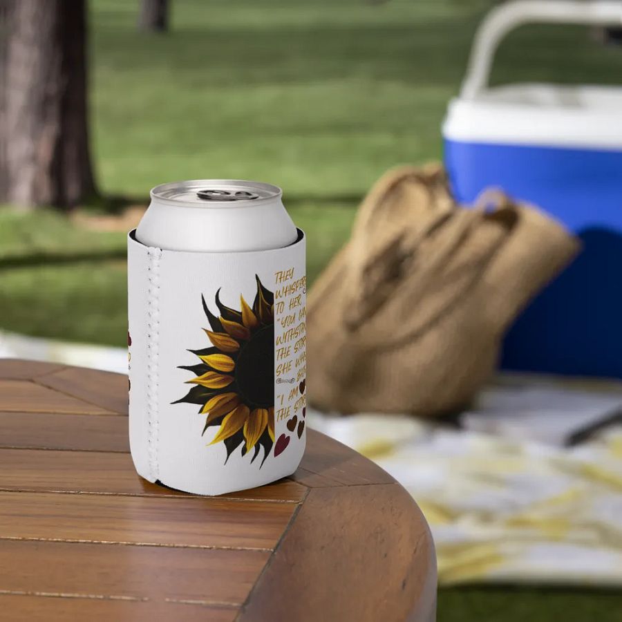 I Am the Storm Sunflower Can Cooler product image (7)