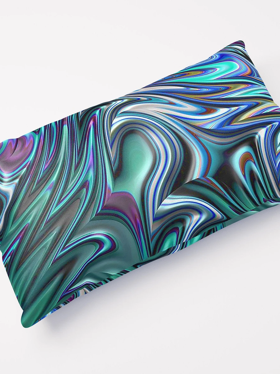Blue Swirl Fractal Throw Pillow product image (10)
