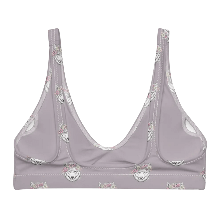 Floral Feline Fantasy Recycled Bikini Top product image (2)