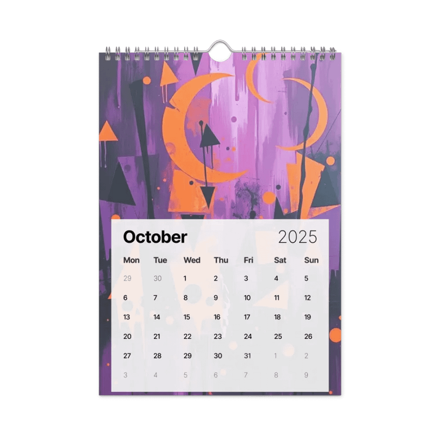 ART ABSTRACT WALL CALENDAR 2025 product image (12)