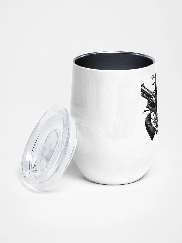 Gothic Revolver Rose Wine Tumbler product image (2)