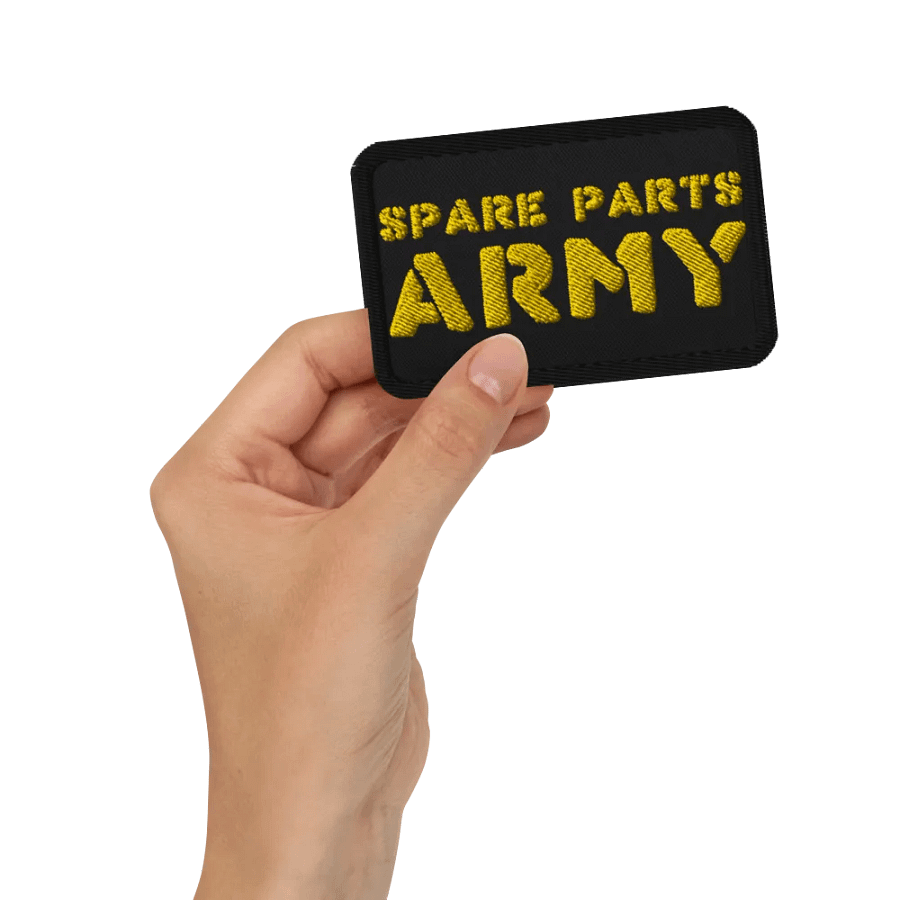 Spare Parts Army Patch - Rectangle 3.5″×2.25 product image (2)