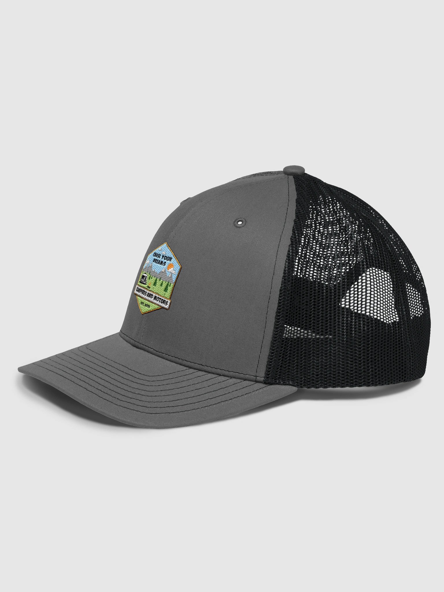 Chase Your Dream Campfires and Motors Trucker Hat product image (2)