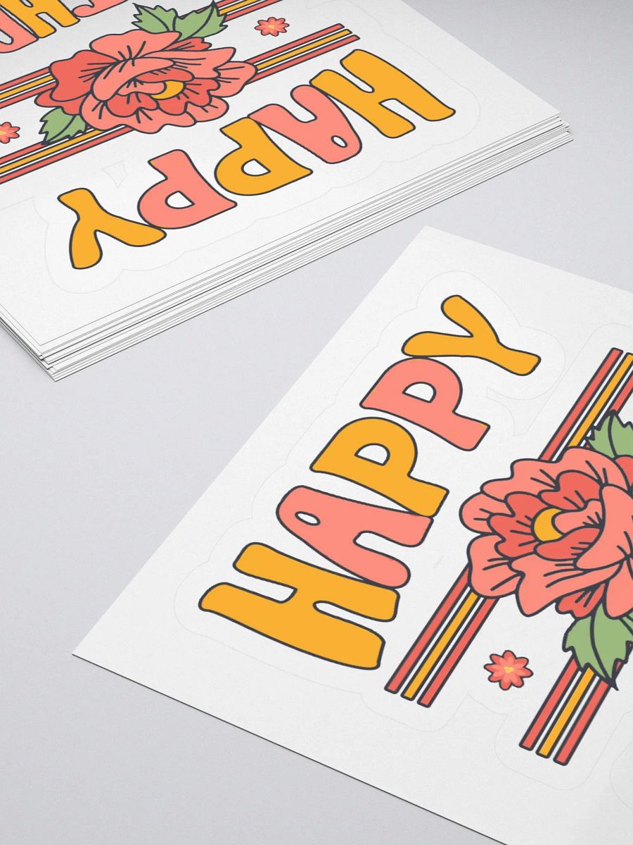 Happy Birthday (Flowers) Sticker product image (4)