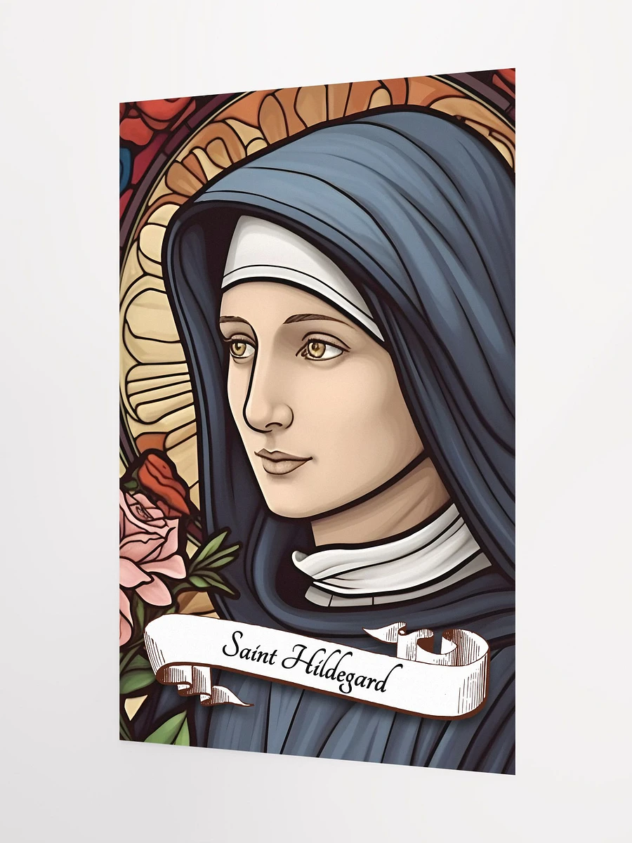 Saint Hildegard Patron Saint of Women's Education, Musicians, Writers, Composers, Creative People, Scientists, Matte Poster product image (5)