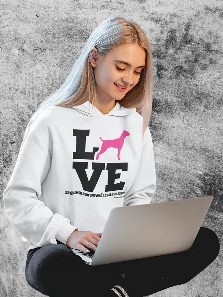 L.O.V.E. Weims (Pink) - Cotton Heritage Unisex Premium Hoodie product image (3)