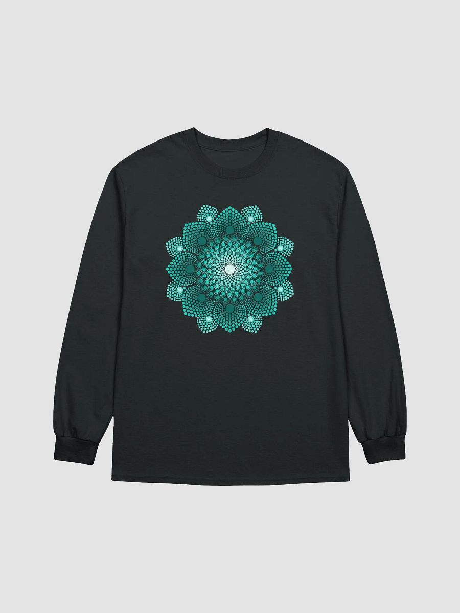 Turquoise Dot Mandala Women's Long Sleeve T-Shirt product image (2)