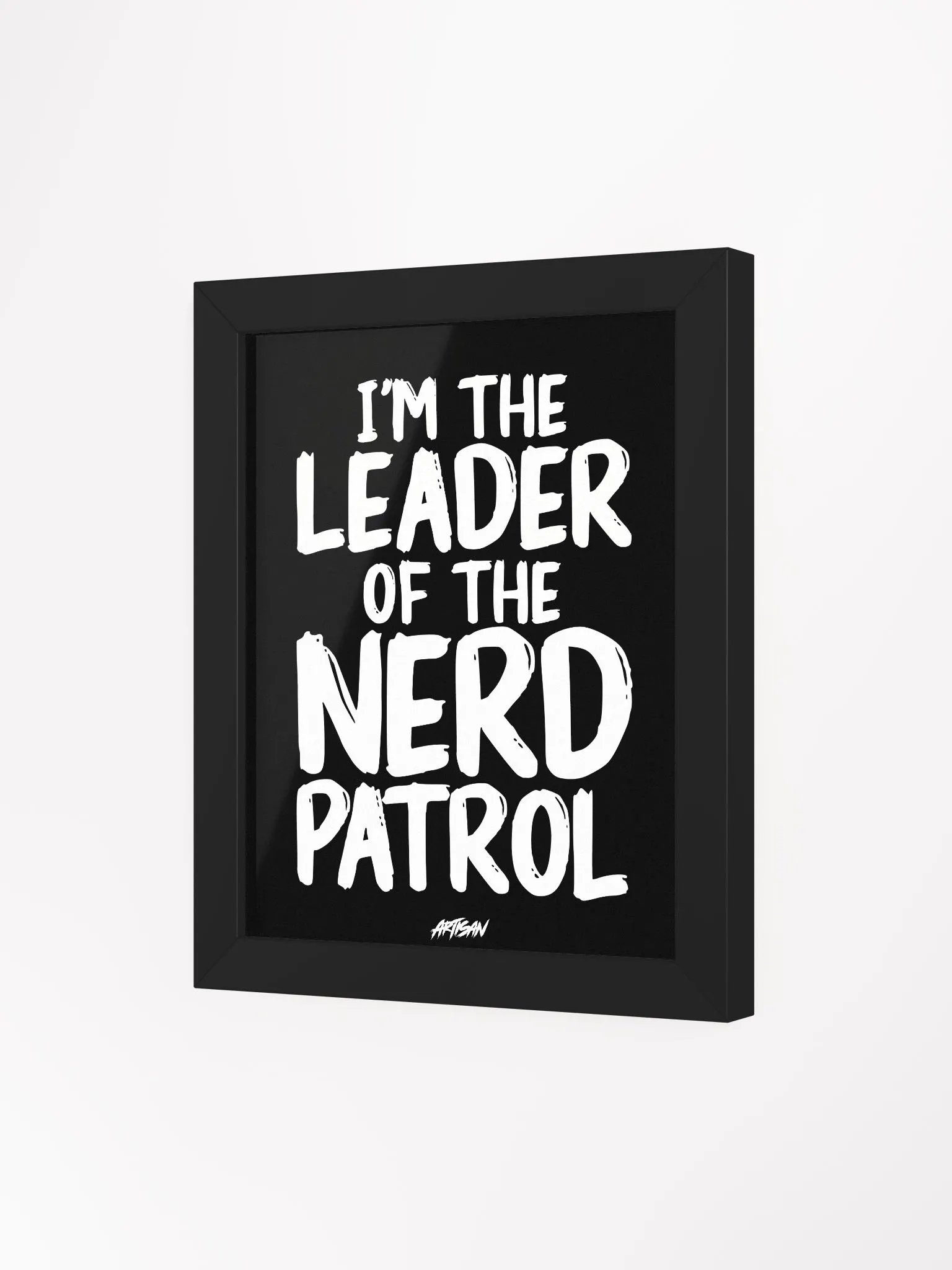 Nerd Patrol Leader Text Poster product image (3)
