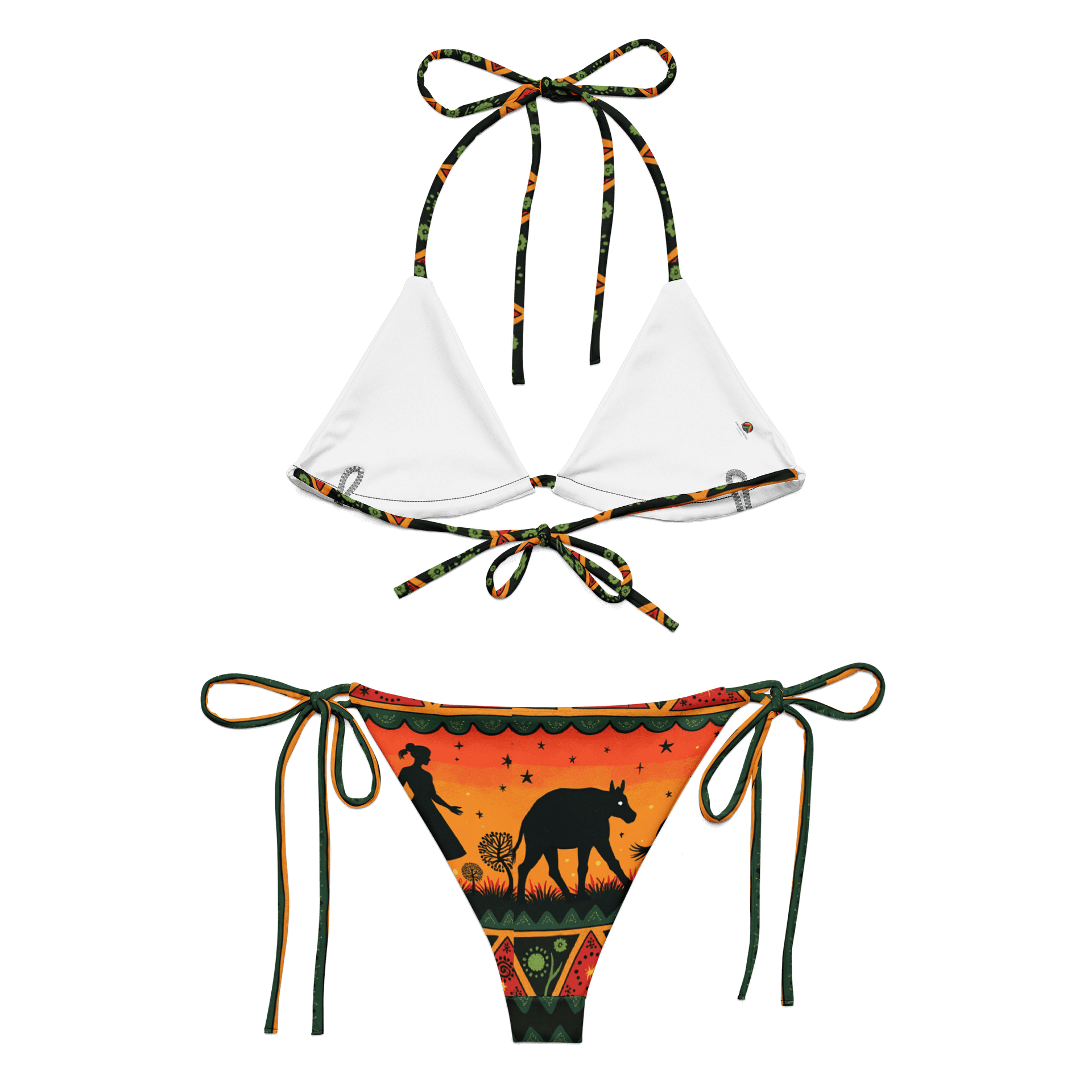 Retro Safari Sunset All-Over Print Bikini Set product image (7)