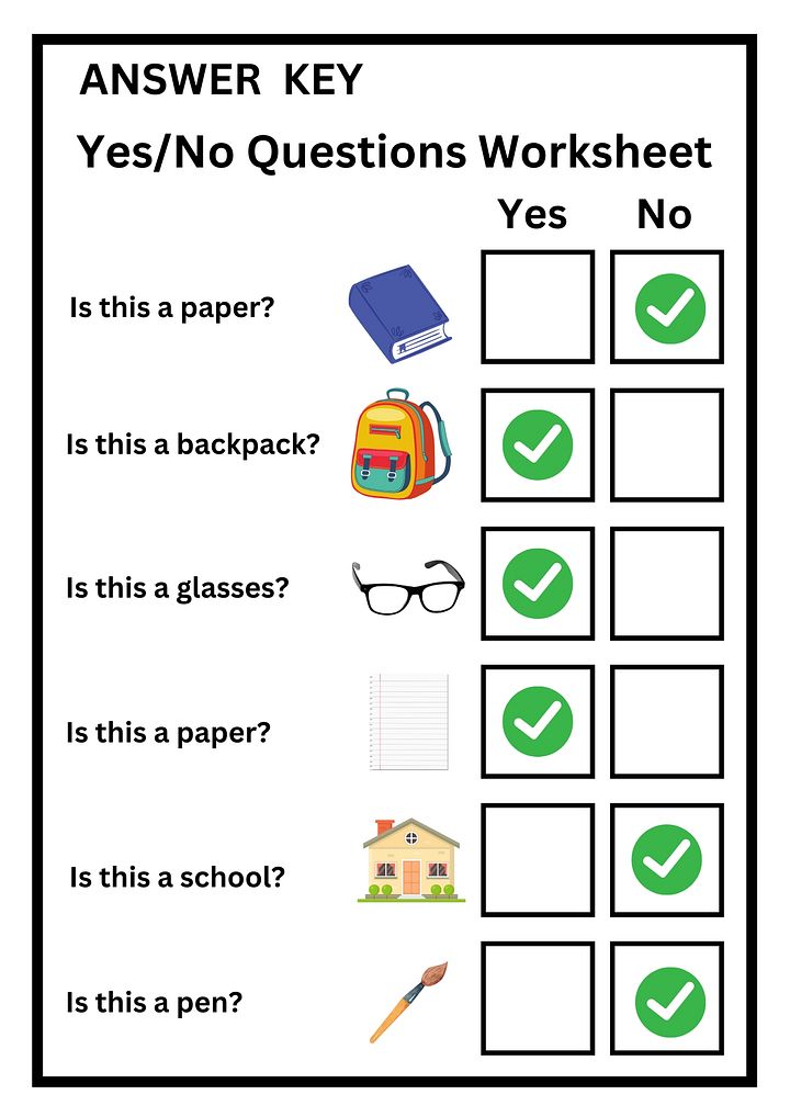 Yes and No Questions Worksheet product image (2)