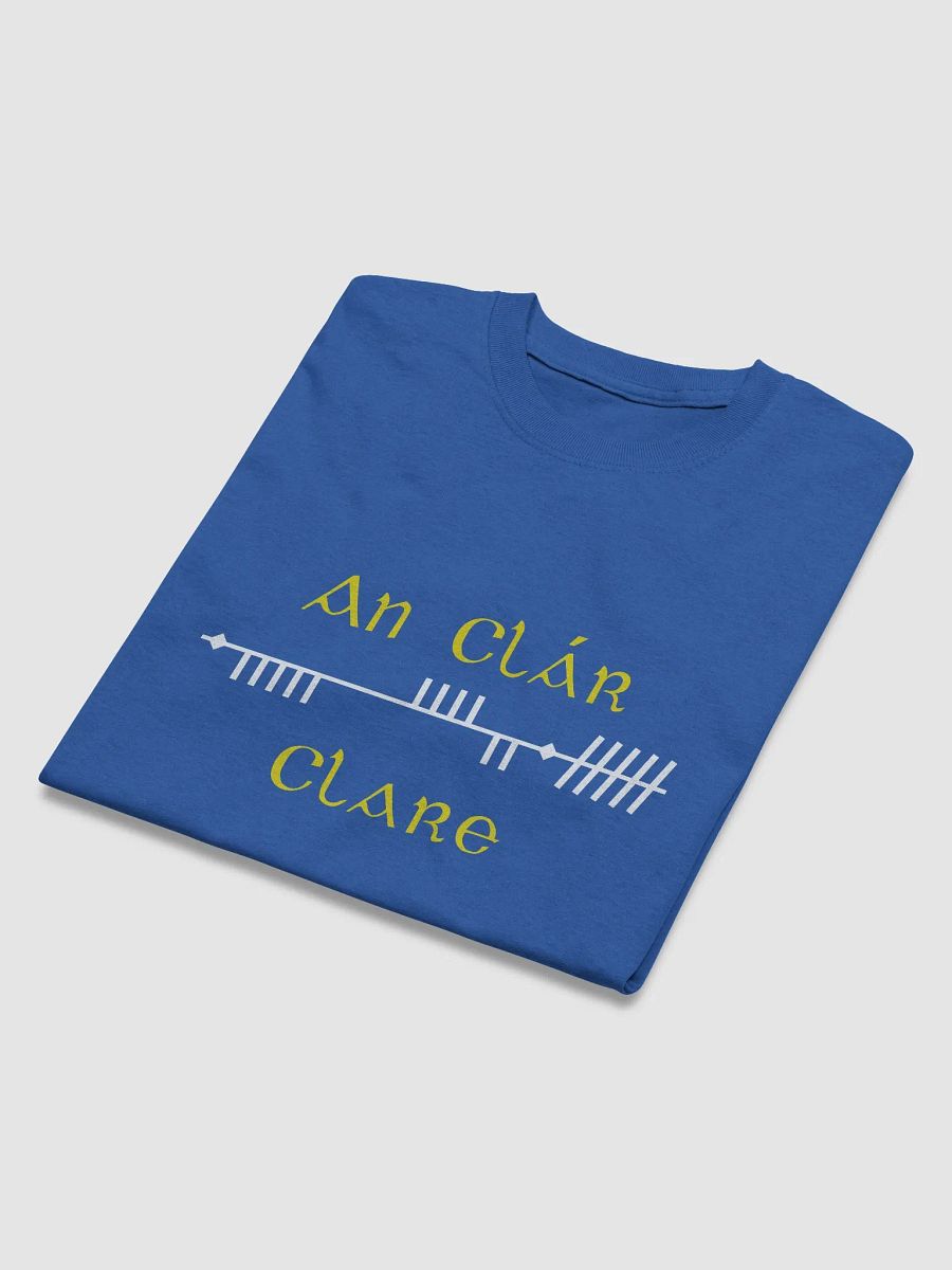 Clare/An Clár blue Scholastic Style Ogham Printed T-shirt product image (4)