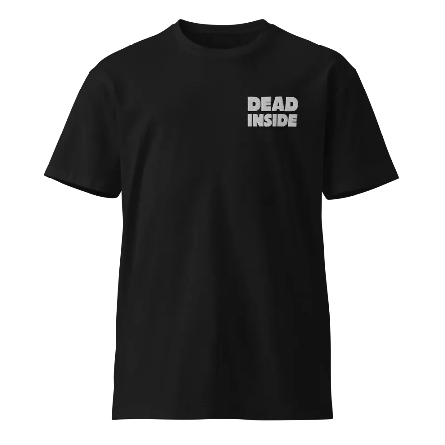 Dead Inside | Embroidered Essential T-Shirt | White Logo product image (1)