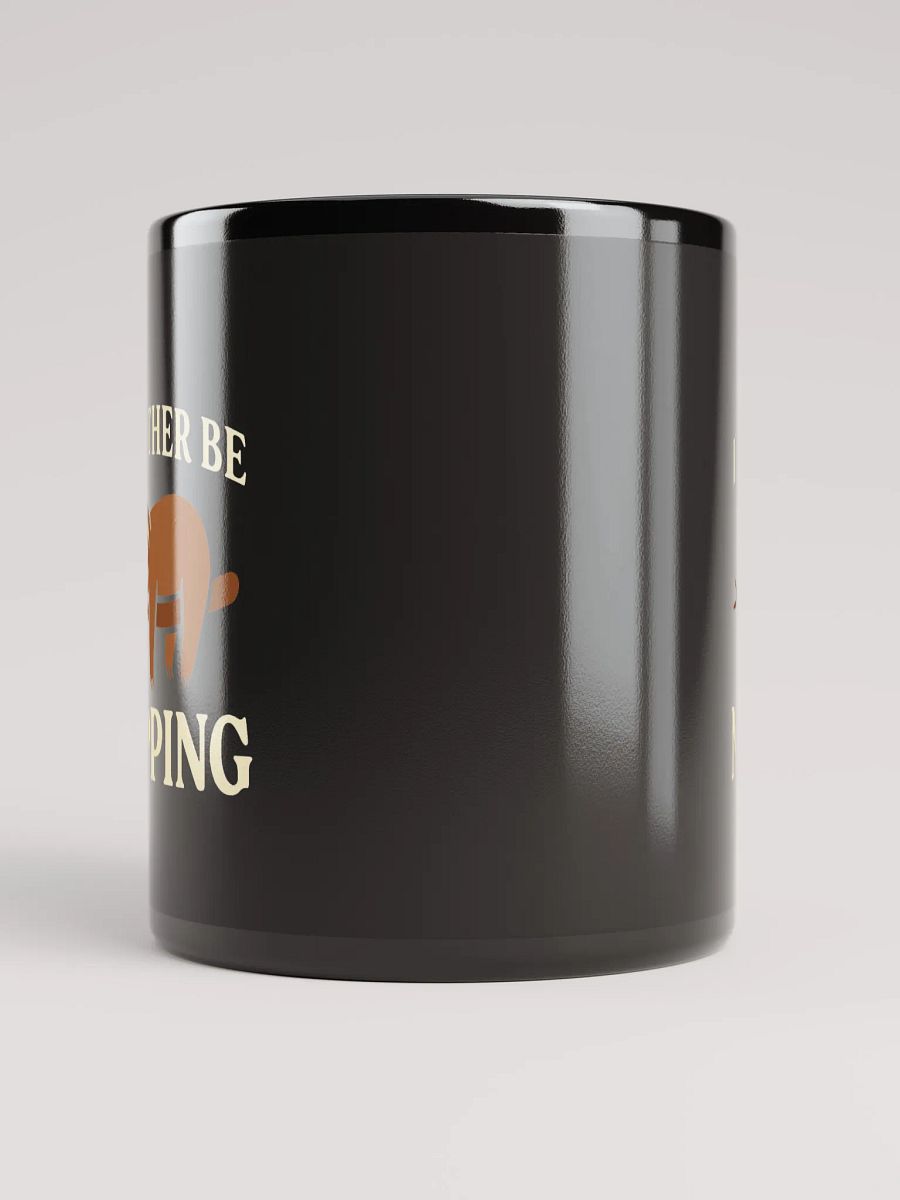 I’d Rather Be Napping Black Glossy Mug product image (9)
