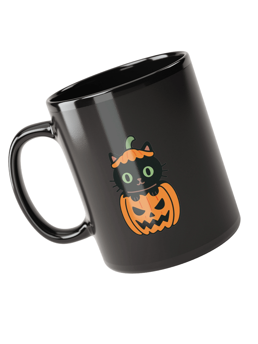 Whimsical Cat in Pumpkin Mug product image (1)