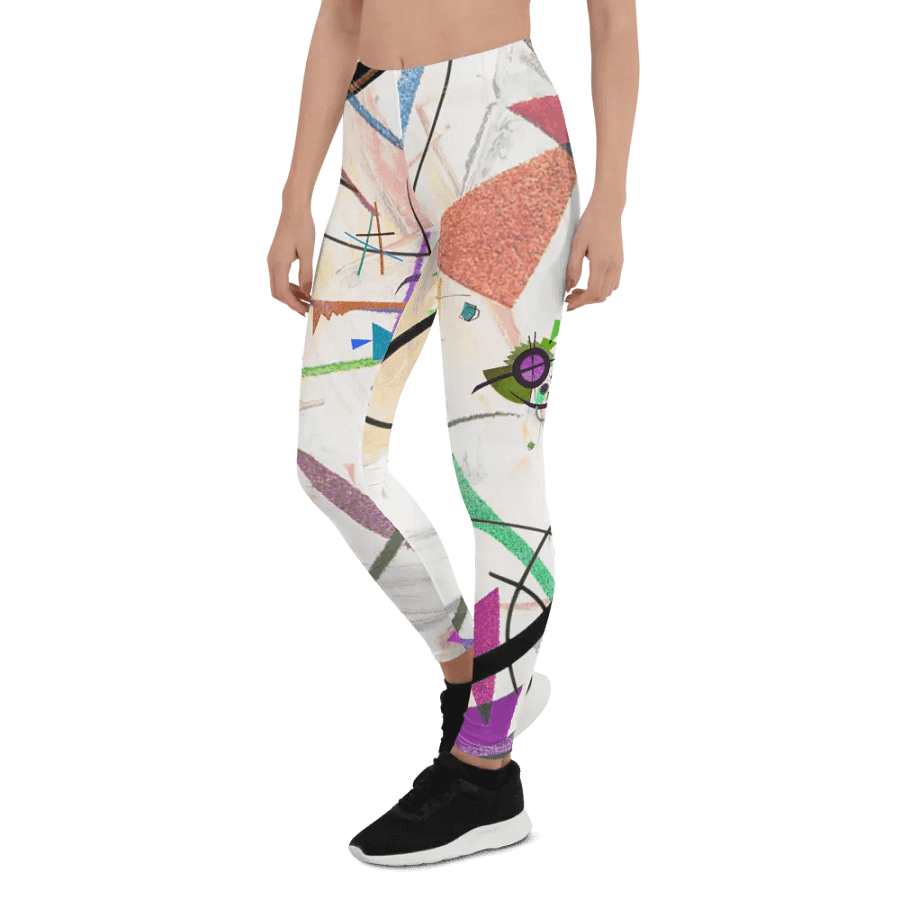 Abstract Lithographic Pattern Design leggings - V2 product image (6)