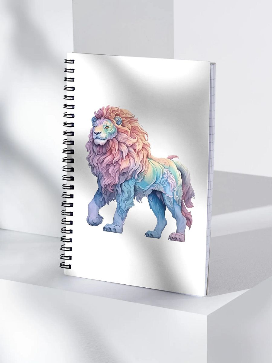 Mystical Lion and Whimsical Egg Spiral Notebook product image (4)