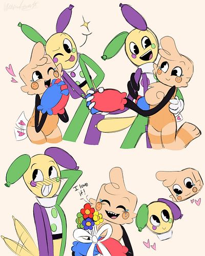 [[COMMS ARE OPEN]]

Looey + Balloonhugs/HeliumHugs

#dandysworld #dandysworldart #dandysworldgoob #dandysworldlooey #myart