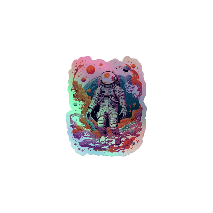 Cosmic Astro Odyssey Holographic Sticker Sheet product image (1)