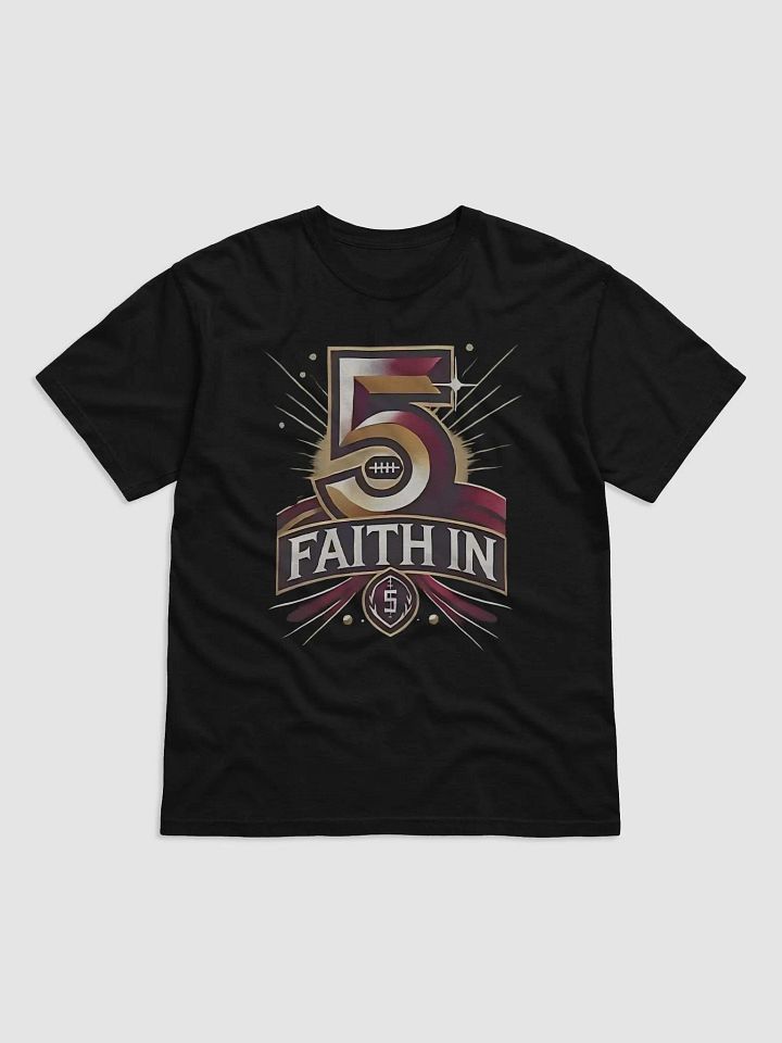 Faith In 5 Washington Commanders Jayden Daniels Shirt product image (2)
