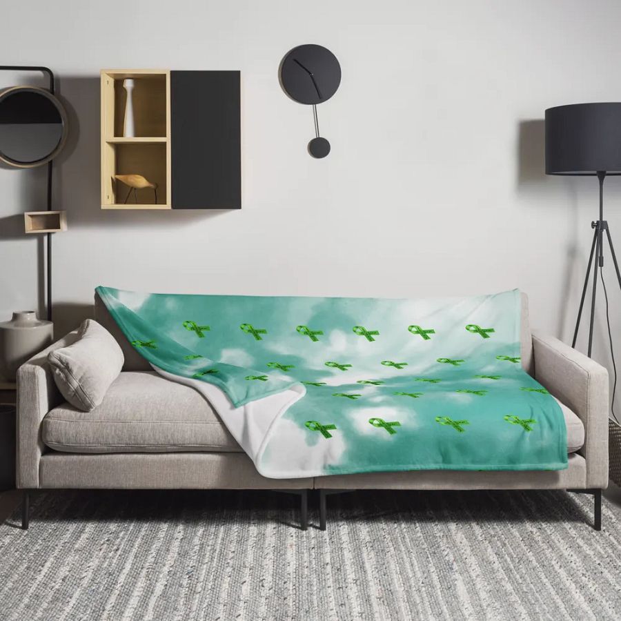 Green Ribbon Awareness Blanket product image (11)