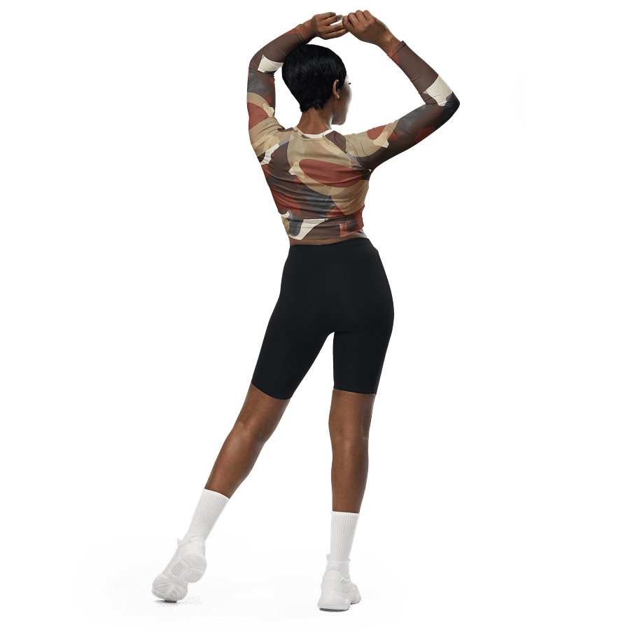 Eco-Chic Abstract All-Over Crop Top product image (4)