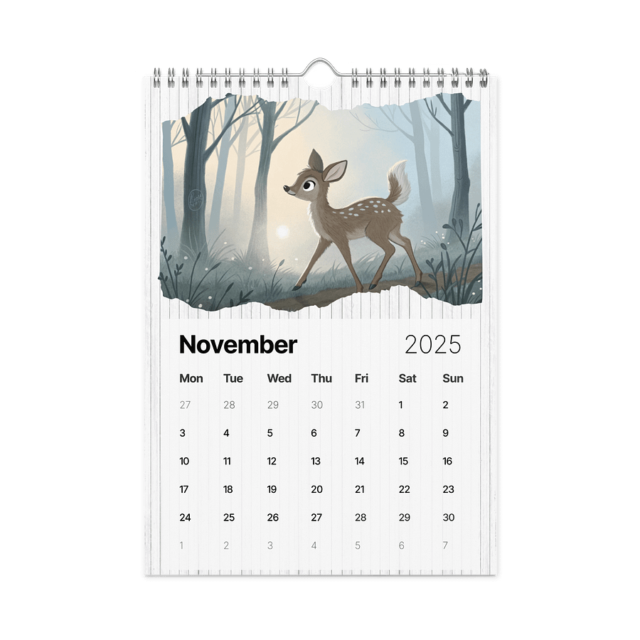 ADORABLE ANIMALS WALL CALENDAR 2026 product image (11)