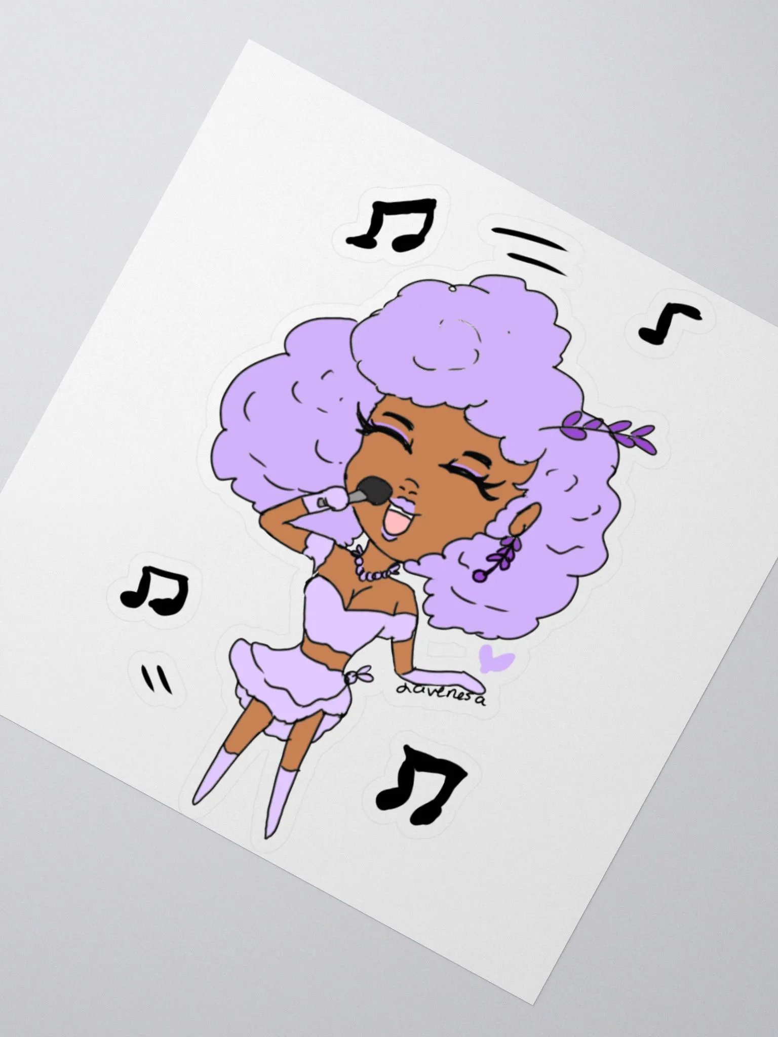 Lavenesa sings sticker product image (2)